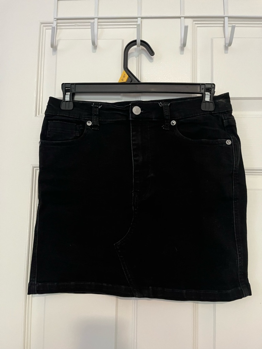 We The Free Black Denim Skirt